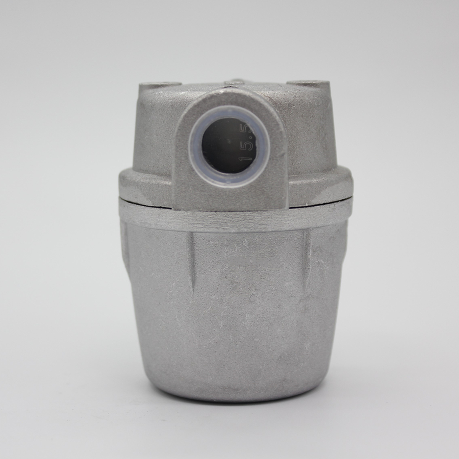 York oliefilter voor oliebrander, transparant, pc-cup , 1/4 " 3/8 ", klein dieselbrandstoffilter voor boiler , 25l/ uur: Bruin