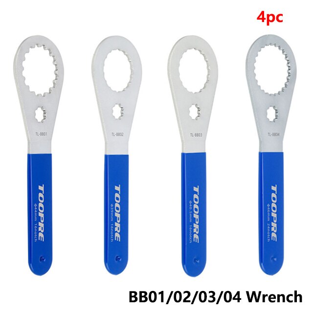 MTB/Road Bike Bottom Bracket wrench BB Bottom Bracket installation and removal tool suitable for Shimano/SRAM/IXF/DUB/BSA30: 4pc set