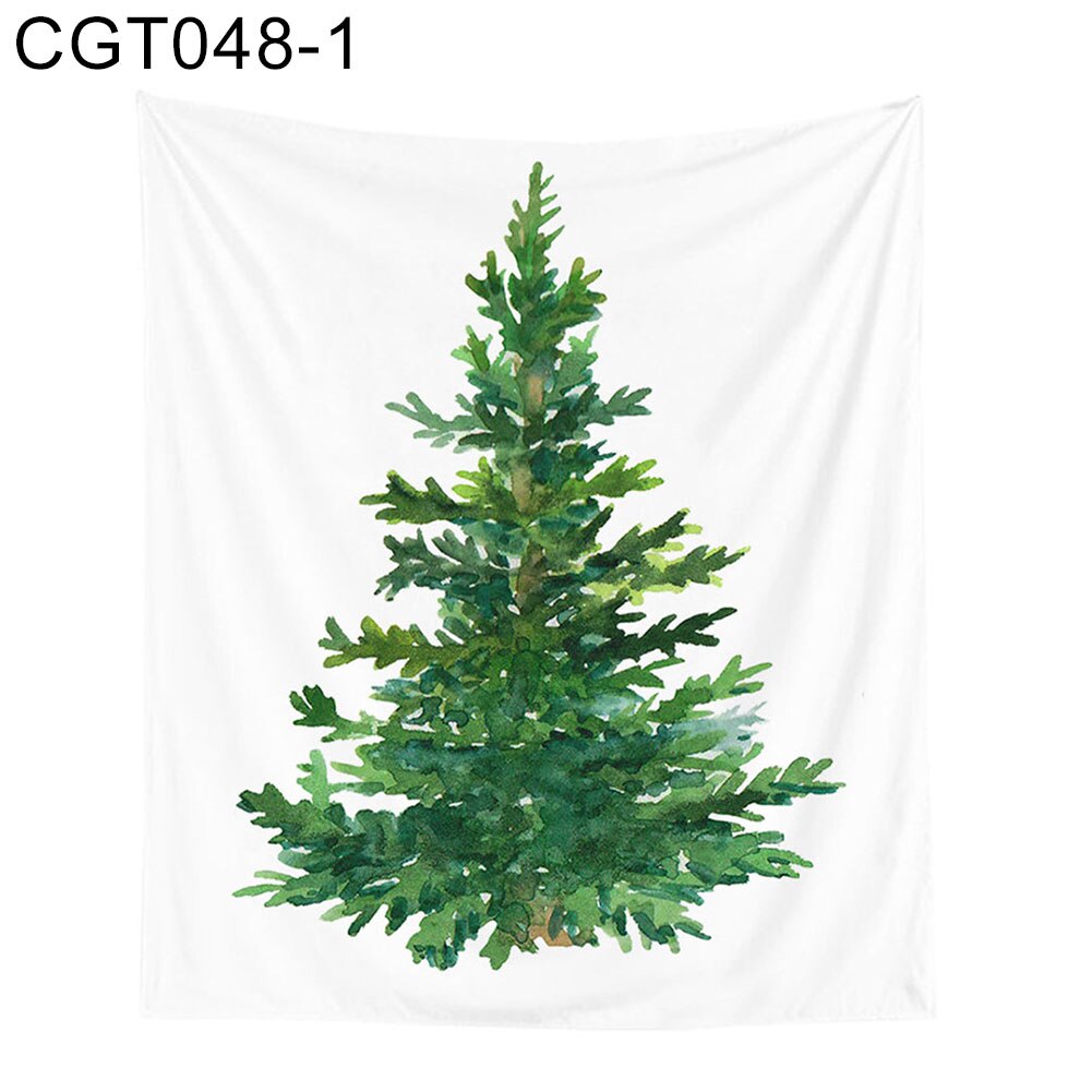 Kerst wandtapijt kerstboom print wandtapijt tapijt tafelkleed slaapkamerdecoratie achtergronddoek tapisserie: 1