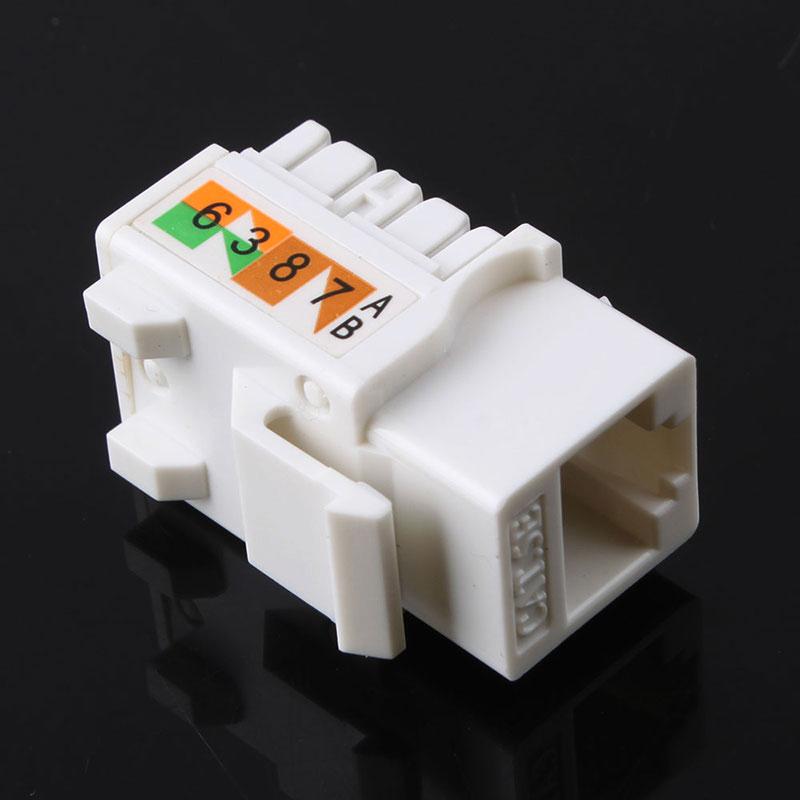 1PCS Cat5E 110 Punch Down Keystone Jack RJ45 CAT5 Network #53046