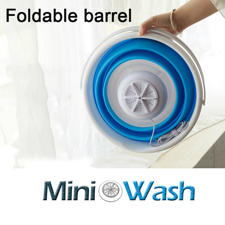 Mini Machine à laver Portable personnel rotatif ultrasons Turbines laveuse USB pratique blanchisserie pour voyage voyage d'affaires à la maison