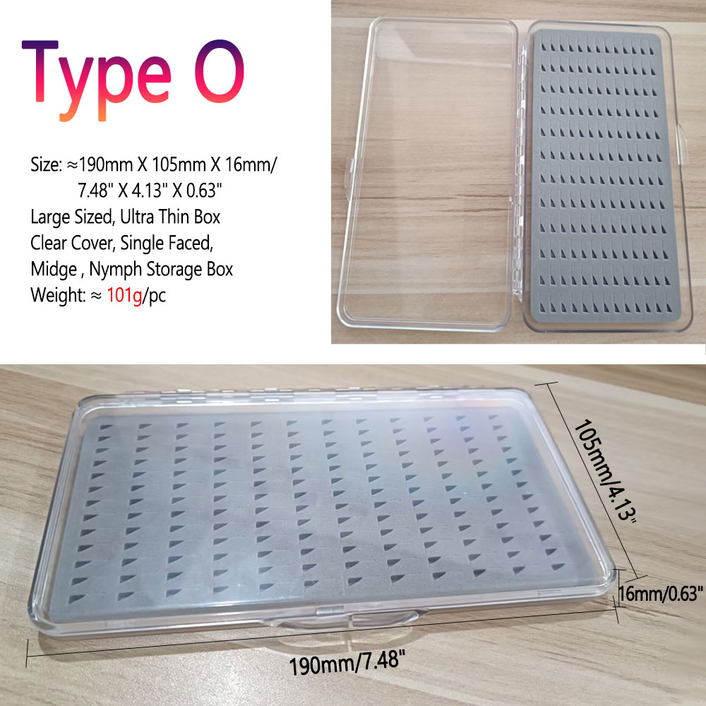 Bimoo Transparent Ultra-Thin Fishing Fly Box Midge Nymph Flies Trout Fishing Hook Lures Bait Storage Box Case Container Tackle: light yellow