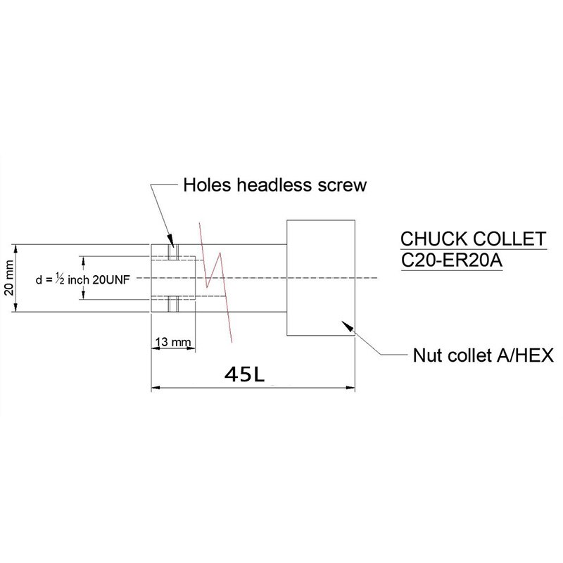 ER11 ER16 ER20 ER25 1/2 3/8 5/8 1/4 Engraving machine Drill chuck ER tool holder Motor spindle ER tool post