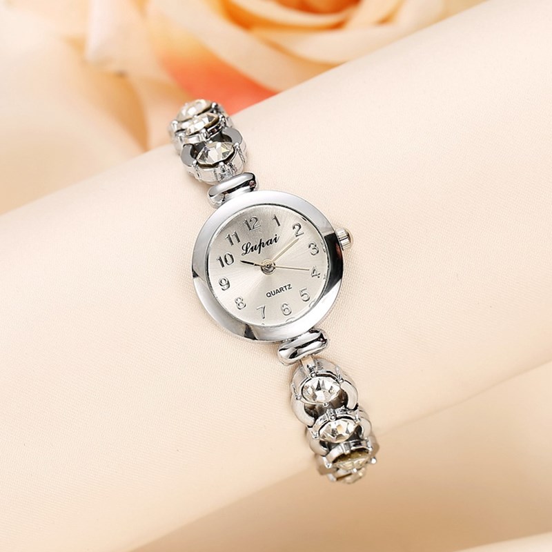 Lvpai vrouwen Horloges Mode Zilveren Dameshorloge Vrouwen Horloges Luxe Strass Armband Klok Reloj Mujer Montre Femme