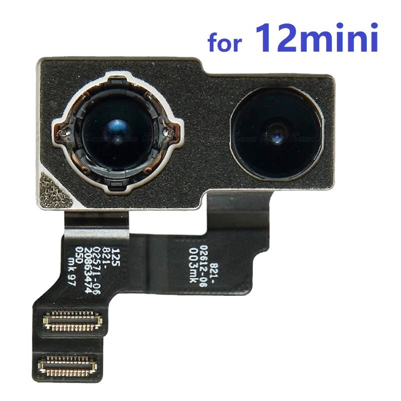 Origina Rear Big Camera Flex Voor Iphone 11 12 13 X Xs Xr Mini Pro Max 7G 7P 8G 8P Telefoon Sensor Kabel Reparatie Armatuur Onderdelen Kits: 12mini