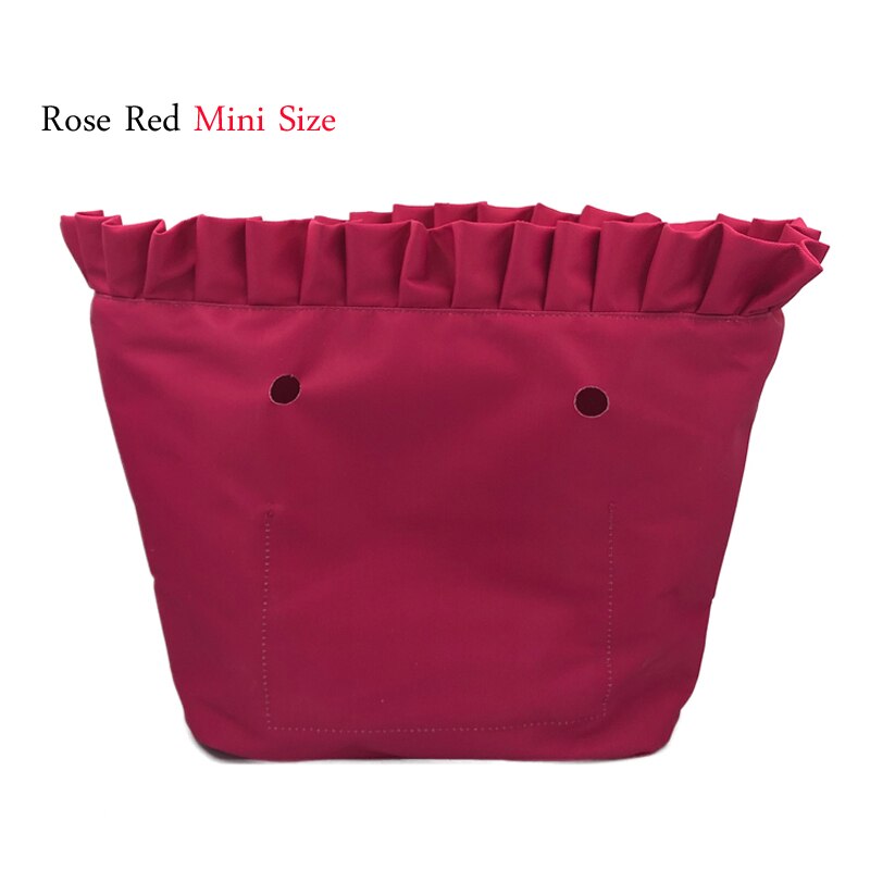 Bolsillo con cremallera interior para Mini bolso clásico, forro resistente al agua con borde Floral liso, inserto con revestimiento interior O bolsa de mano: Floral Mini 5