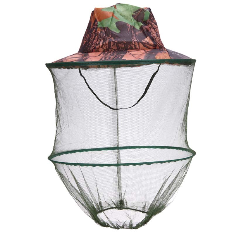 Camouflage fiskeri hat biavl insekter myggenet forebyggelse kasket mesh fiskekasket udendørs solskærm ensom hals hoveddæksel: Jungle camouflage