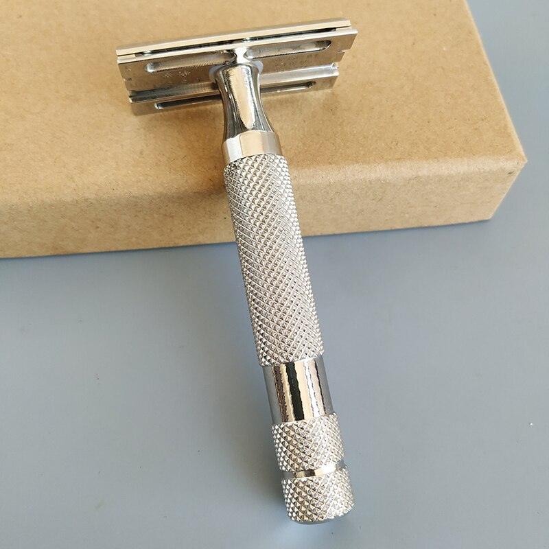 Dscosmetic S9 parallel head 316L stainless steel double edge safety razor: S9 norl