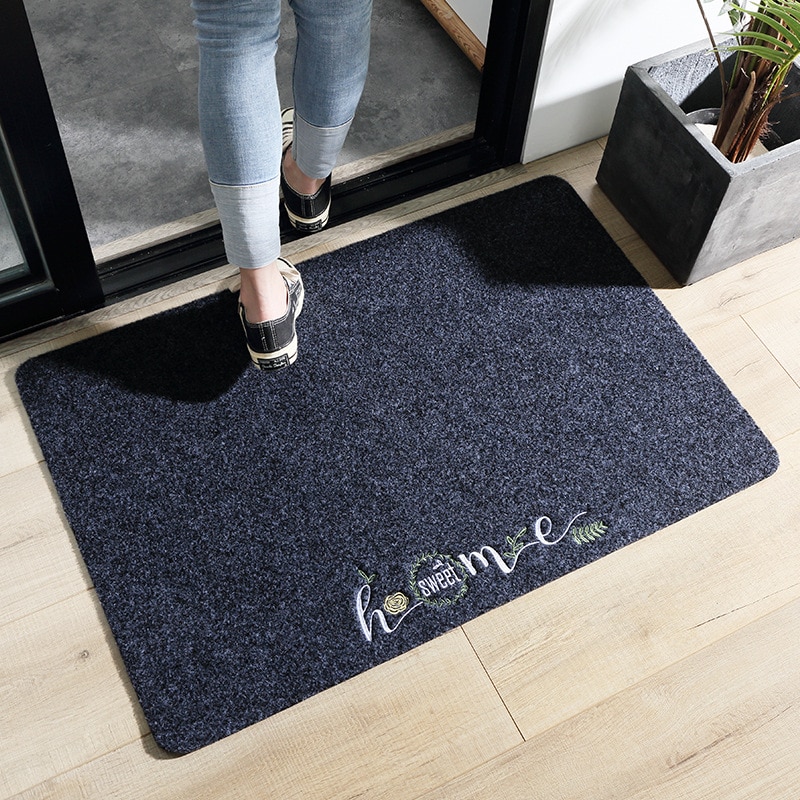 Tapis simple sans odeur de style japonais, tapis de porte antidérapant pour maison, 4 couleurs, anti-poussière, pour maison
