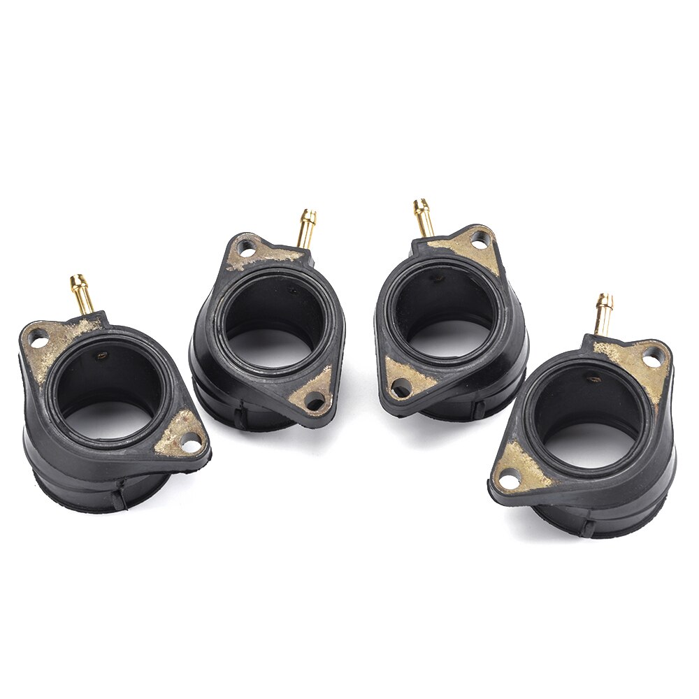 Motocicleta 4 pçs adaptador de carburador entrada tubo de borracha esteira para yamaha fzs600 fzs 600 fazer 600 1998-2003 5dm-13586-01