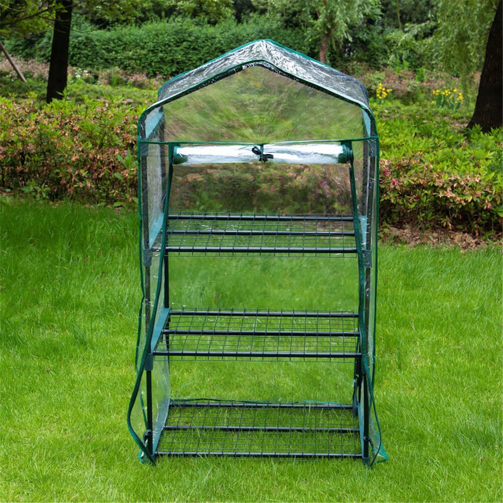 2/3/4/5 Tiers Home Plant Portable PVC Greenhouse Garden Cover Plants Flowers Mini Garden Cover Without Iron Frame