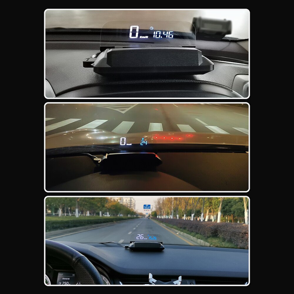 135*68*30mm 12V USB voiture GPS affichage tête haute numérique HUD projecteur compteur de vitesse avertissement de survitesse voiture accessoires de remplacement