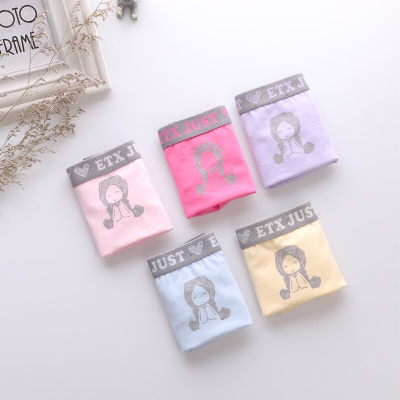 5 pezzo Dei Capretti Dei Pantaloni Della Biancheria Intima Del Fumetto di Stampa Del Bambino Mutandine E Boxer di Cotone Traspirante Shorts Adolescente Morbido Boxer Bambino Collant Vestiti di Nuovo