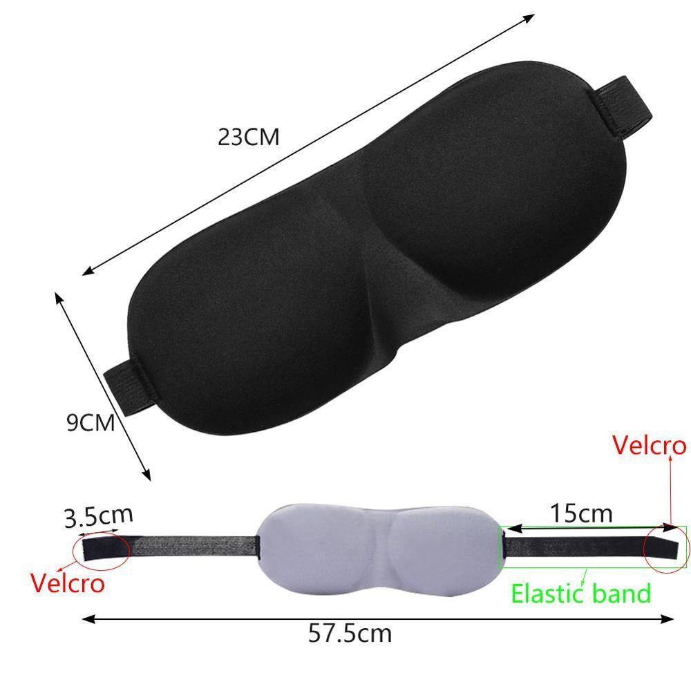 3D máscara de dormir transpirable mascarilla para dormir visera cubierta de sombra suave portátil venda de parche para los hombres las mujeres dormir bien