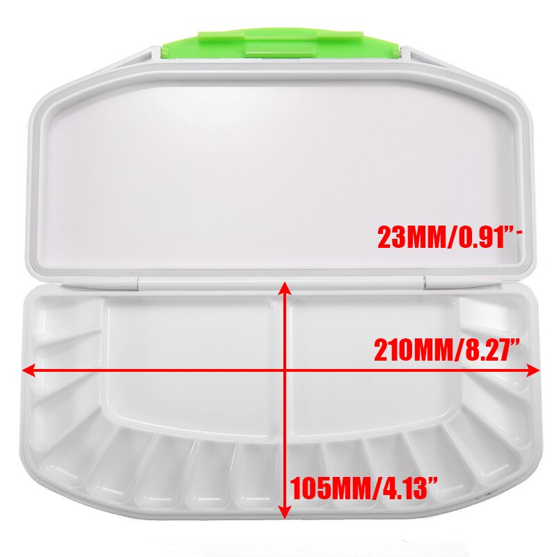 Paint Palette White Plastic Watercolor Palette Box Solid Paint Pigment Tray for Oil Painting Watercolor School Drawing Sationery