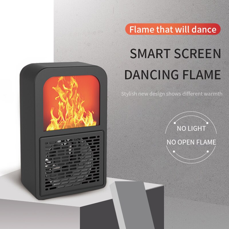 Portable 3D flamme chauffage espace maison Mini ra – Grandado