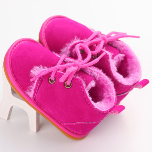 Mode Voorraad Pasgeboren Peuter Sneaker Laarzen Baby Boy Meisje Warme Bont Crib Schoenen 0-18 m