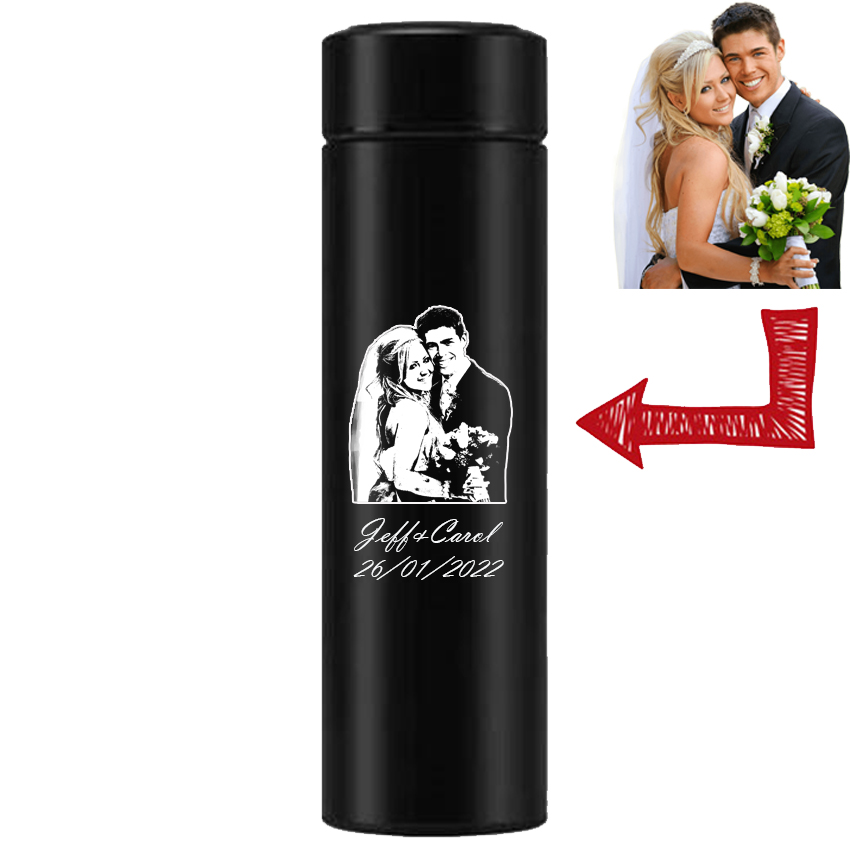 Parachute Smart Stainless Steel Thermos Bottle Tea Water Bottles Cup: Custom Your Photo