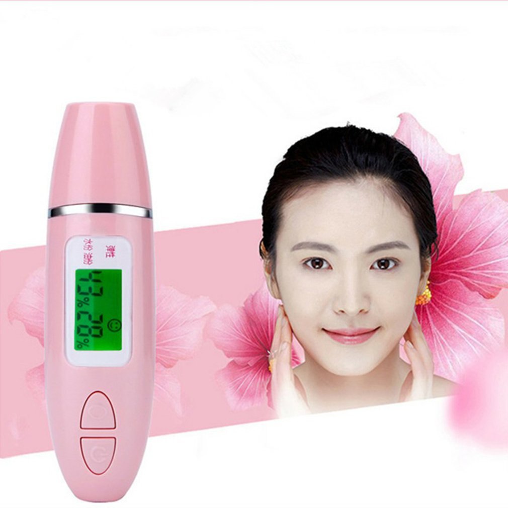 Digital skin detector pen LCD display portable skin analyzer water and oil tester moisture for travel home beauty salon