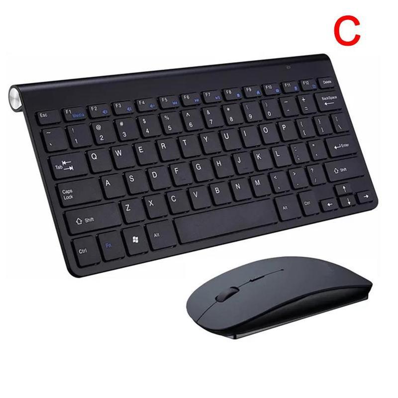 Keyboard And Mouse 2.4G USB Mini Keyboard Mouse Keyboard For PC With Set Mouse Combos Noiseless Laptop TV Ergonomi T0V1: C