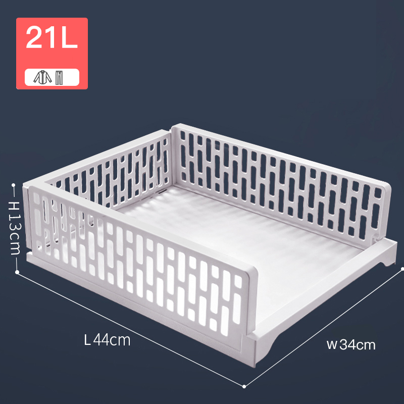 Kleding Kast Organizer Kledingkast Lade Opbergdoos Huishoudelijke Gelaagde Partitie Afwerking Plank Slaapzaal Snack Boeken Rack: 21L