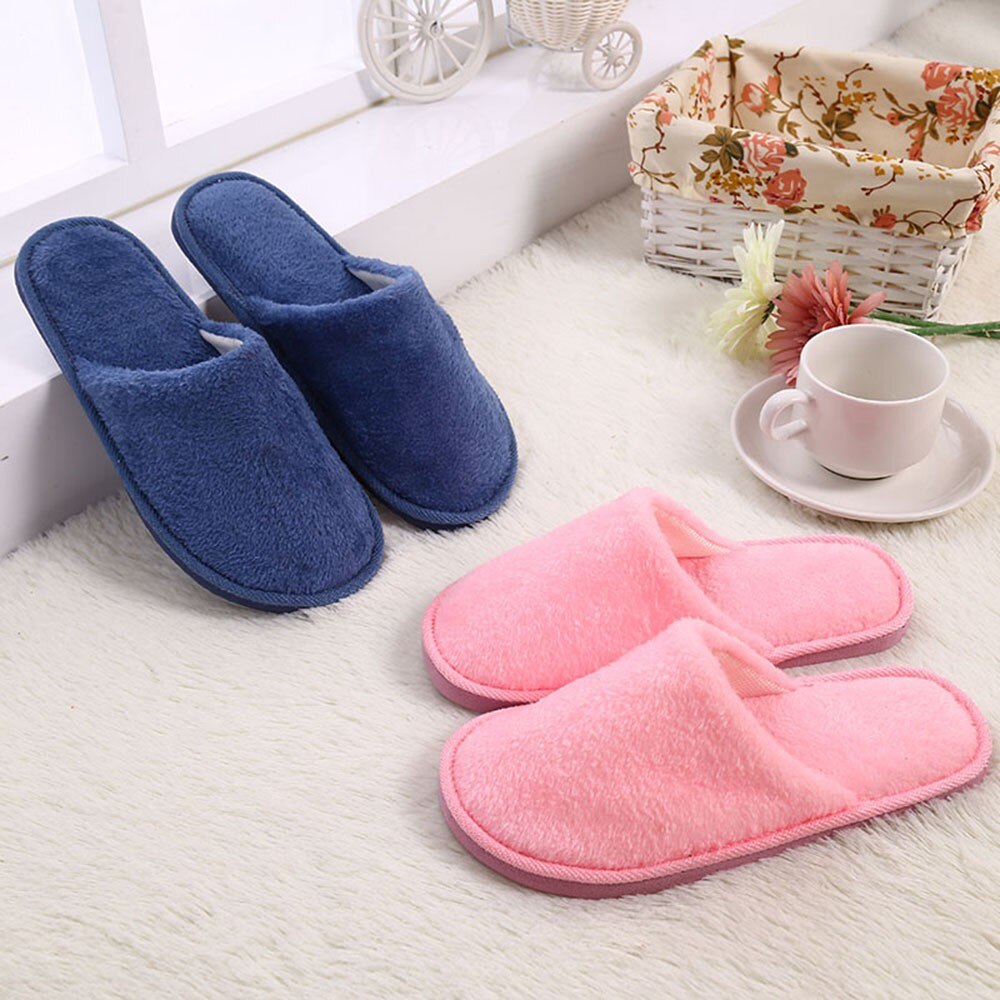 #25 zapatillas de mujer Hombres Calientes pantuflas de peluche para el hogar en interiores antideslizantes piso de invierno zapatos de dormitorio al aire libre zapatillas casuales zapatos