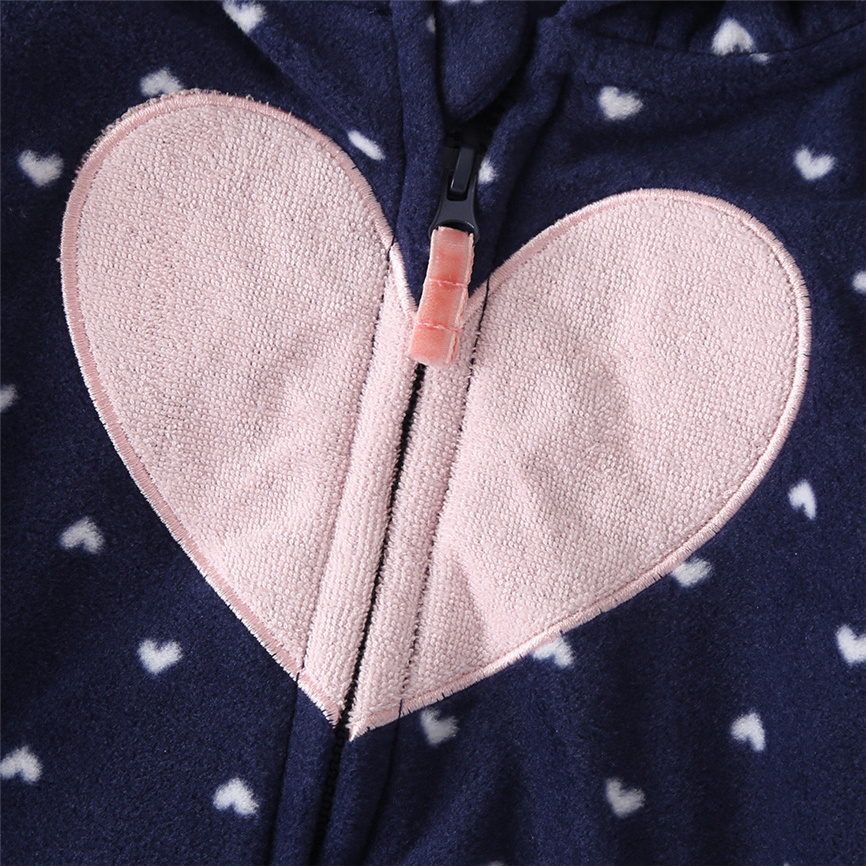 Kinder Jacken Neugeborenen Baby Jungen Mädchen Kostüm Valentinstag Herz Mit Kapuze Mantel Herz-Förmigen Druck Casual Outwear kleidung
