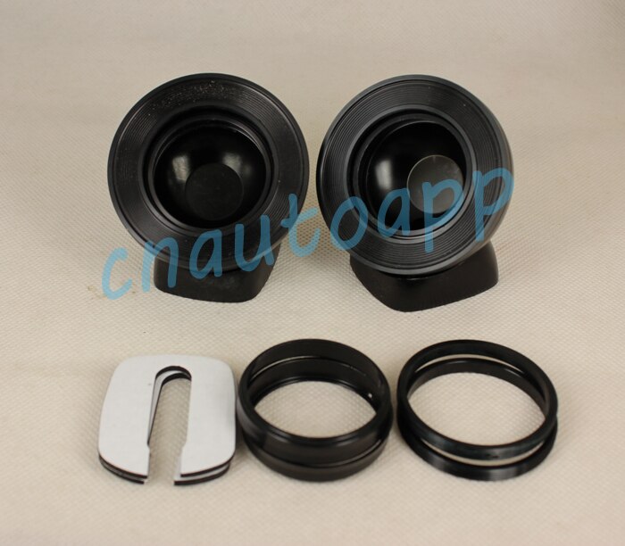 Tweeter coche Base de aluminio cajas de altavoces - negro ( un par )