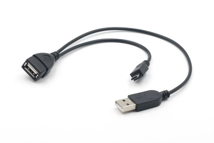 Otg Power Splitter Y Kabel Micro Usb Male Naar Usb Een Mannelijke Vrouwelijke Adapter Cord Voor Samsung/Sony Y splitter Kabel