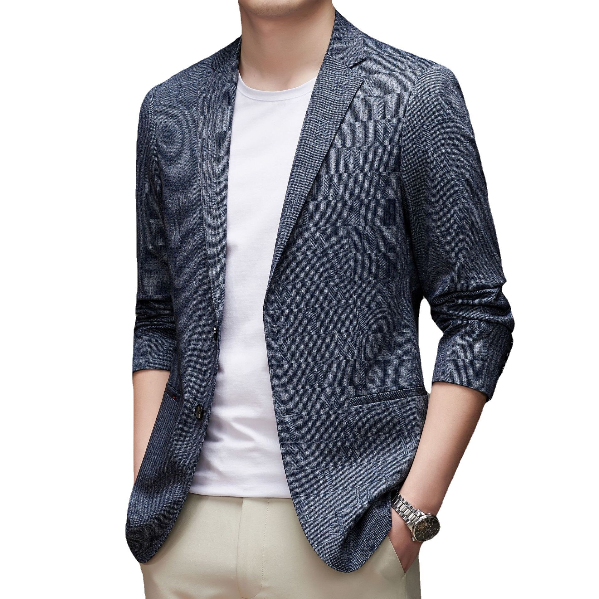 2022 Men's Suit Jacket Business Casual Comfortable Suit Top Dad Wear african wedding outfits for men