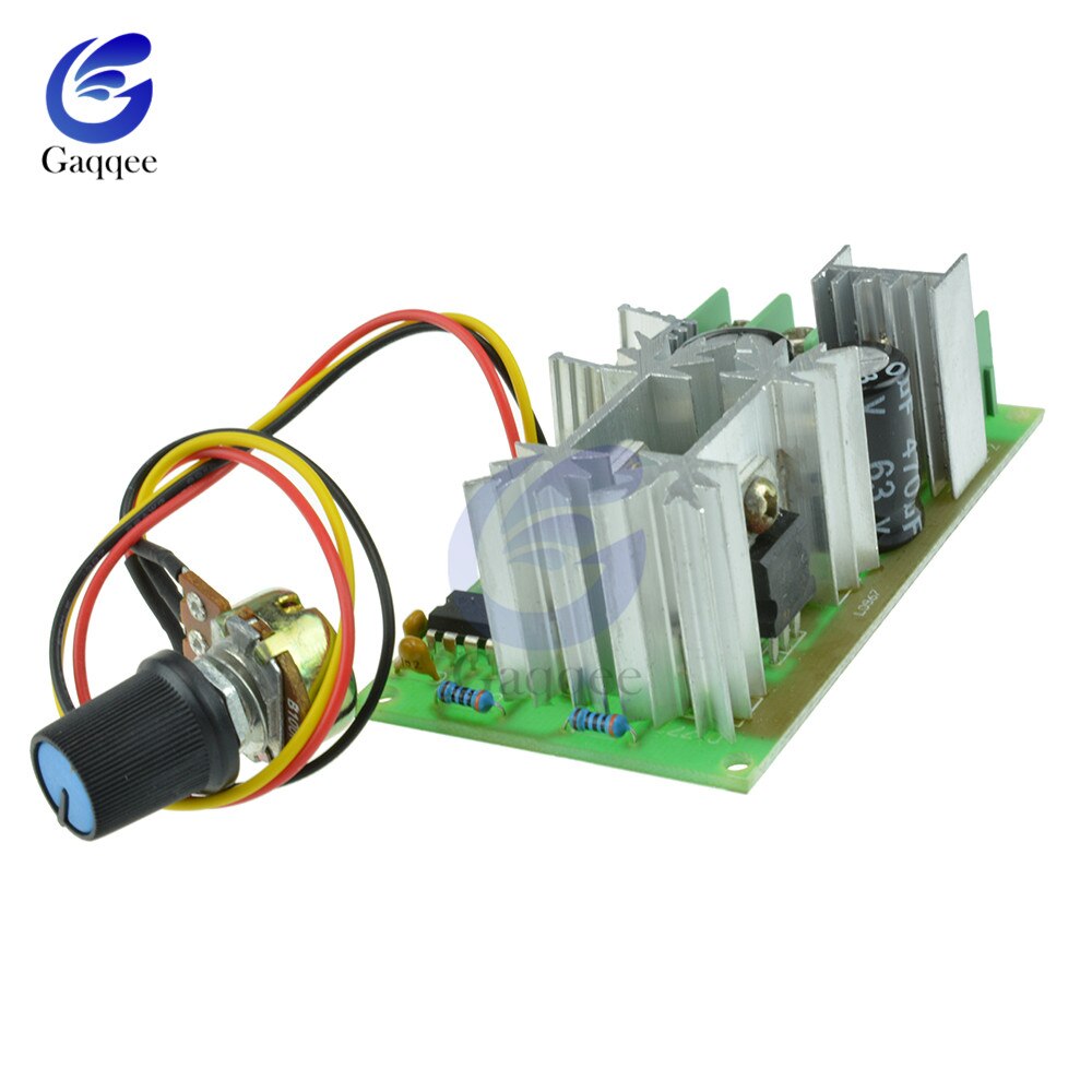 DC 10-60V DC 10V-60V Motor Speed Control Regulator PWM Motor Speed Controller Switch 20A Current Regulator Module 12V 24V 48V
