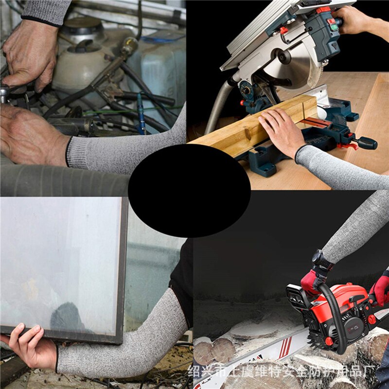 1PC Household Safety Arm Sleeve Anti Cut Puncture Proof Guard Bracers Gradening Protector Work Arm Cover Protective Glove