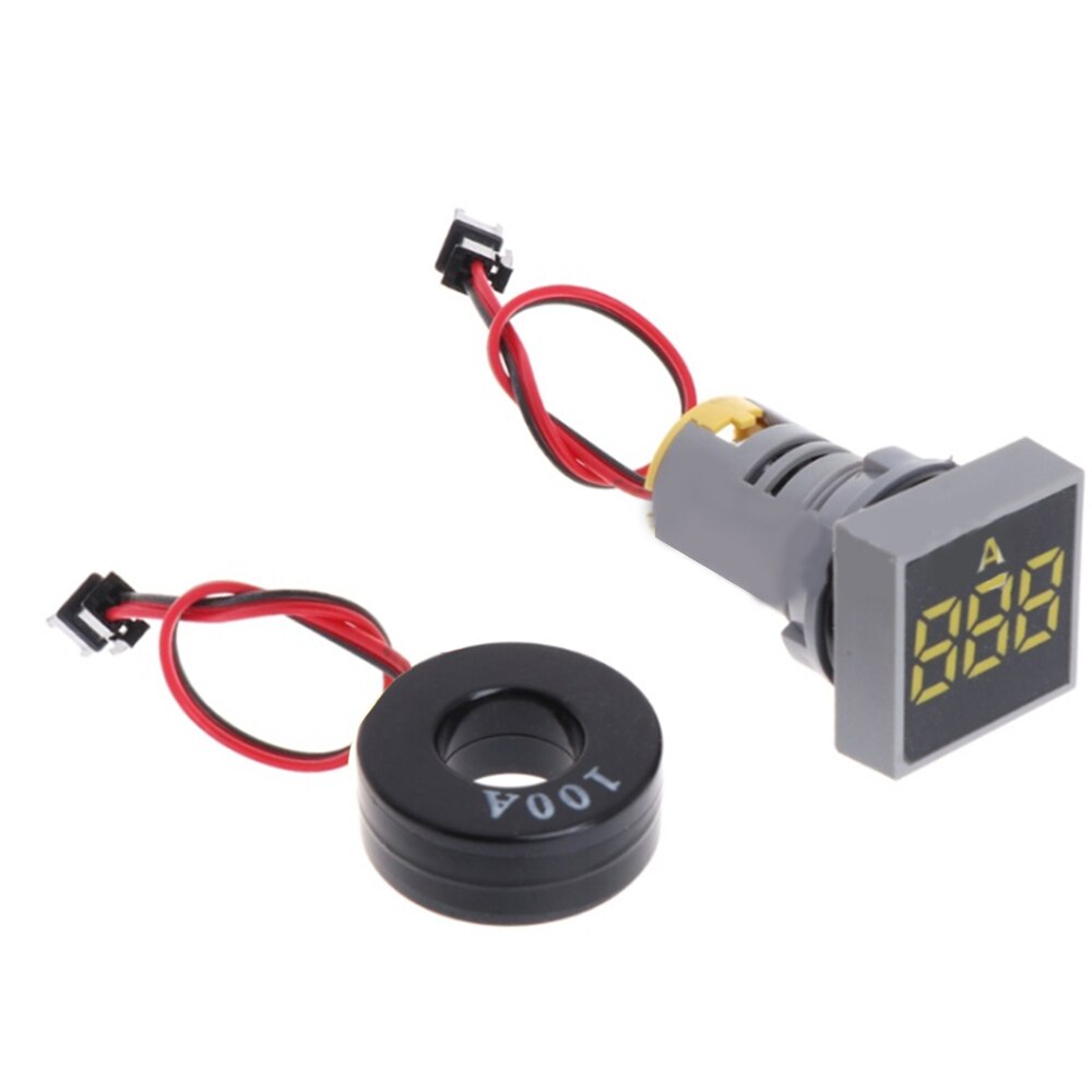 Amperemeter  ac 50-500v 0-100a 22mm kvadrat ledet digital voltmeter amperemeter BH