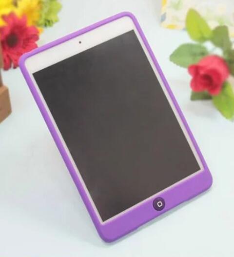 Funda protectora de goma sólida para iPad Air 1 funda de silicona A1474 A1475 Candy cubierta a prueba de golpes para iPad Air 1 funda de goma 9,7'': Purple