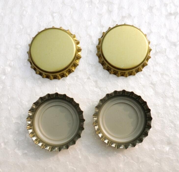 50/Pcs/Lot Of 100 Stks/partij Bierfles Cap Bier Deksel Voor Diy Homebrew Bier Tool: Goud / 100pcs