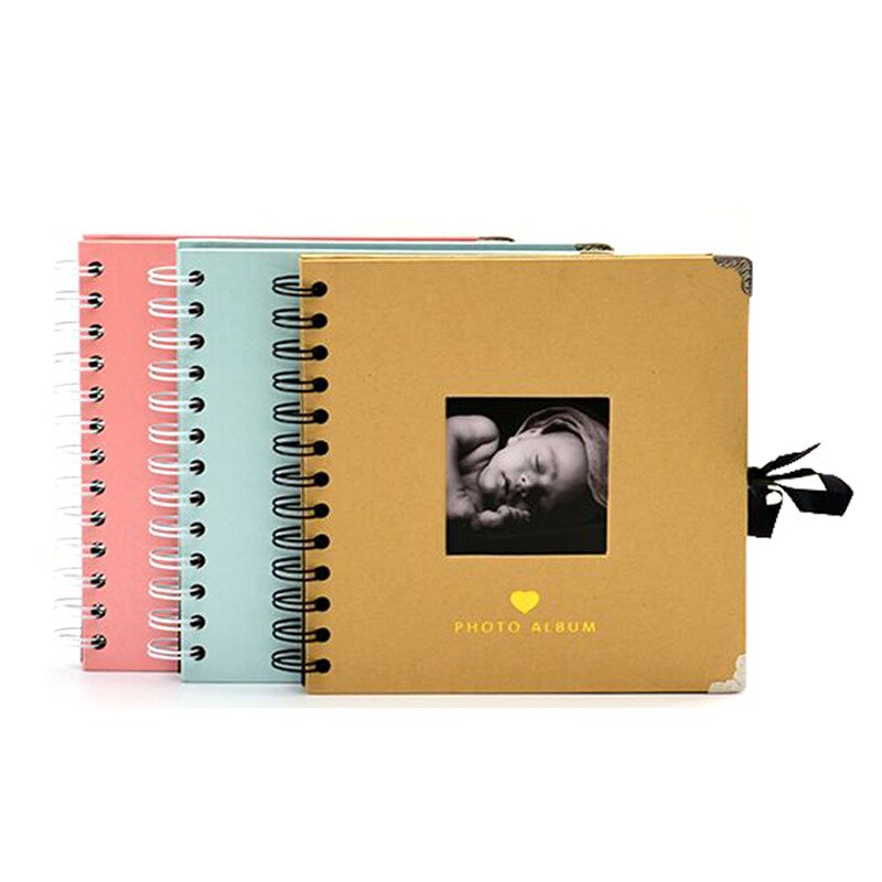 Diy baby scrapbooking blank fotograf album 20 sider mamma håndlagde fotoalbum minnesmerke jubileumsrekord