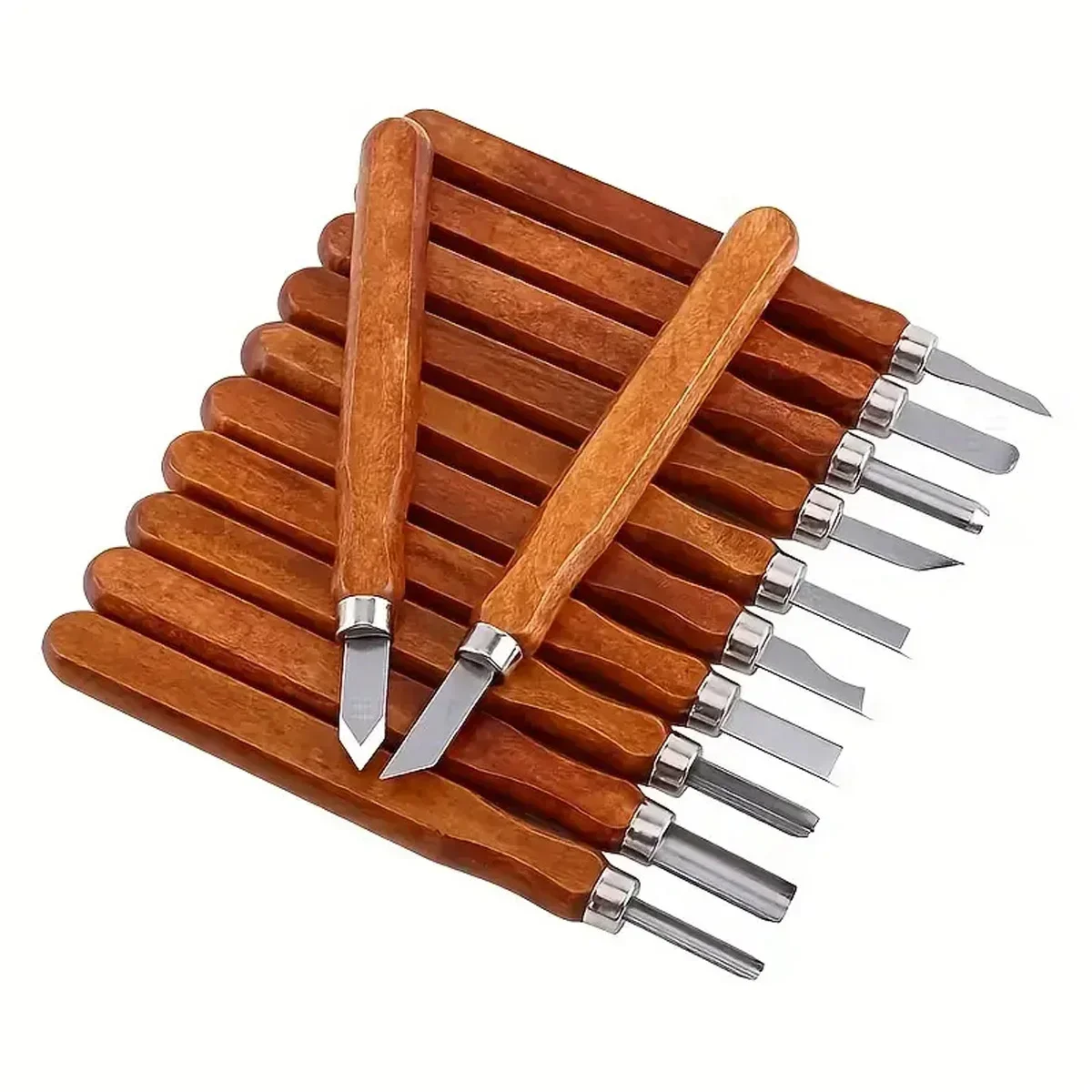 12 Piece Set Of Soft Wood Carving Knife Set Art Carving Knife Set Suitable For DIY Carving Carpenter Experts And Beginners