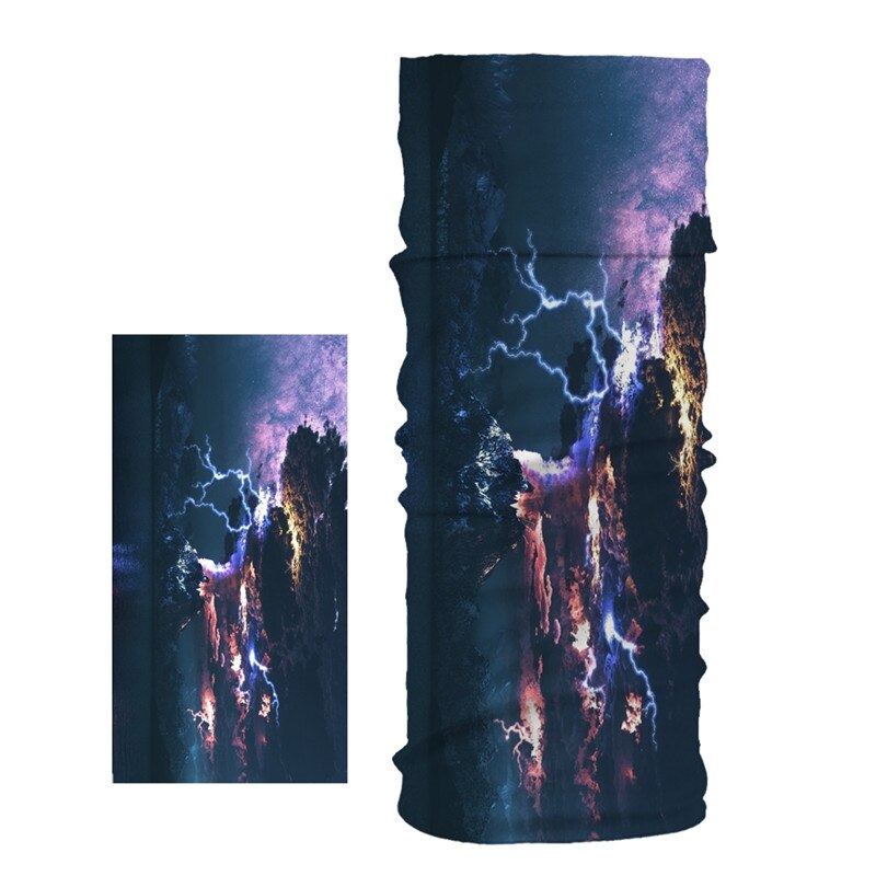 Imixlot Hiphop Stil Multifunktions Bandanas Wissenschaft Fiction Landschaft Gedruckt Stirnband Nahtlose Rohr Schal Unisex balaclava
