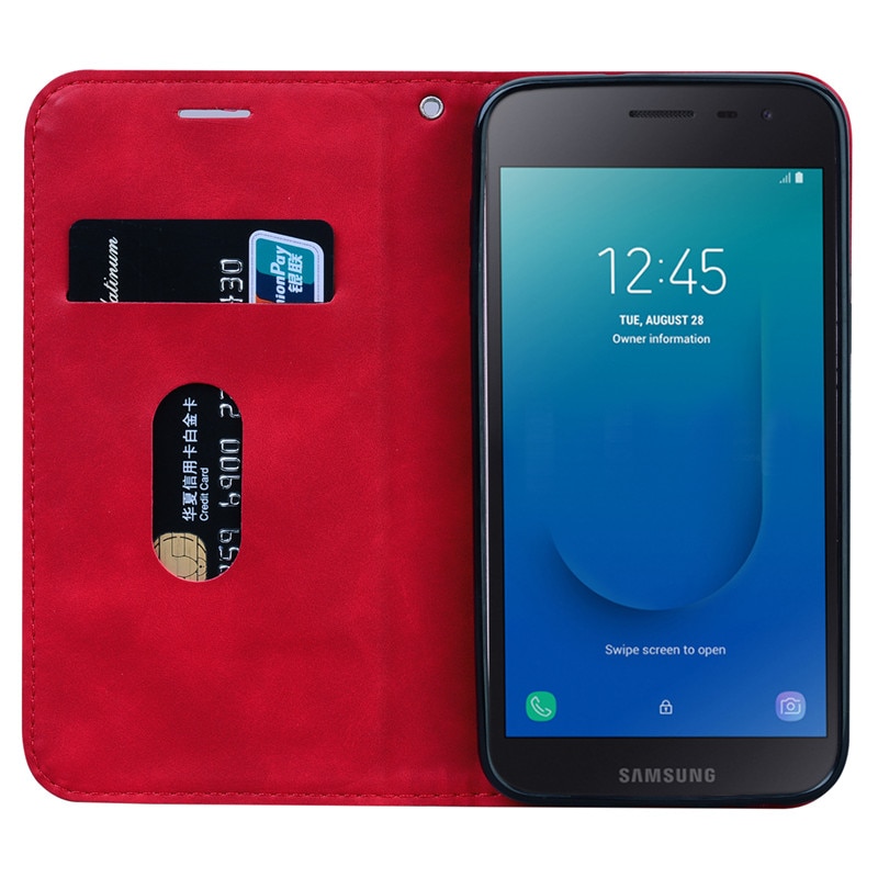 Pour Samsung Galaxy J2 Core étui portefeuille en cuir téléphone étui pour Samsung Galaxy J2 Core étui à rabat pour Samsung J2 Core SM-J260F/DS