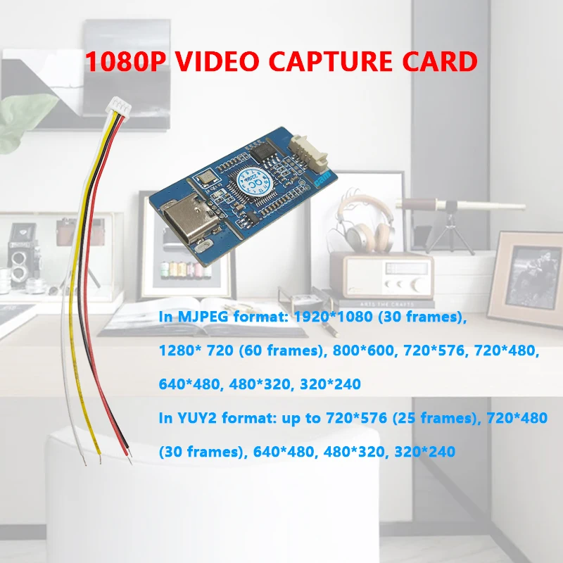 AV CVBS Analoges Signal S-VIDEO Signal zu digitalem USB CVBS zu USB-Aufnahme für Android, kostenloses Plug-and-Play, UVC-freies Laufwerk