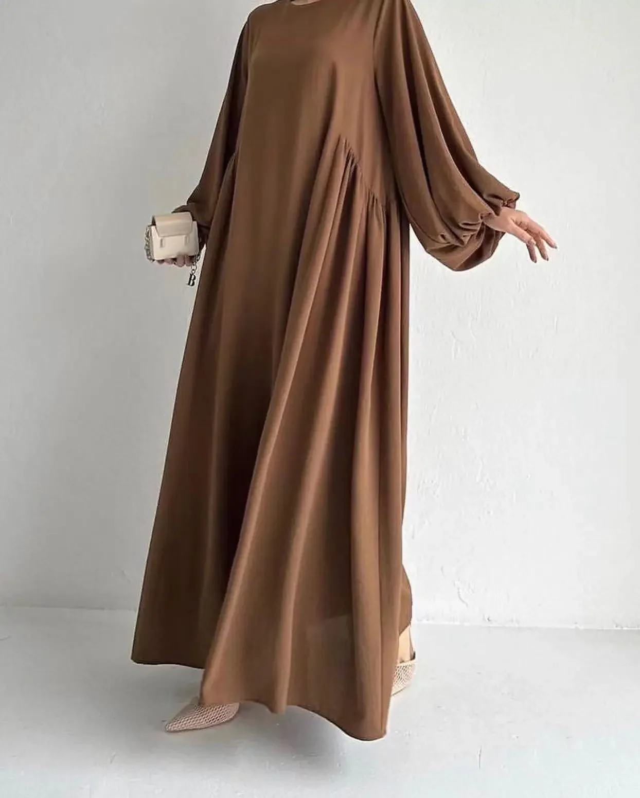 Ramadan saudiarabisk lang kåbe marokko dubai abayas til kvinder beskedne maxikjoler jalabiya kaftan islam eid muslimske vestidos