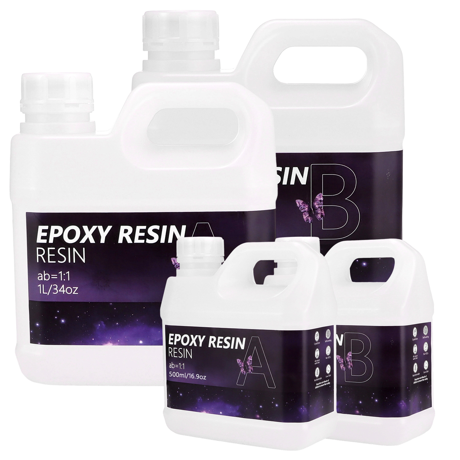 1000ml/2l AB Epoxy Resin Glue High Clarity Fast Drying Adhesive High Hardness DIY Supplies For Resin Glue Jewelry Making