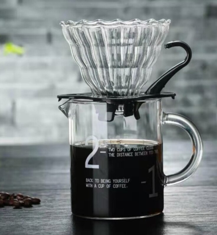Cold Brew Straight Simple Glass Coffee Cup Sharing Pot Suitable for Handmade Coffee Extraction Exquisite Coffee Pot: style04 500ml