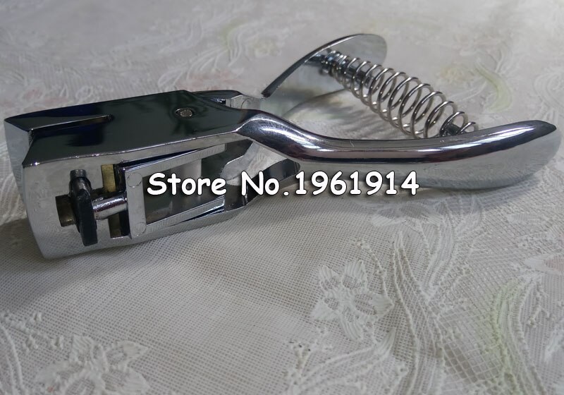 Affordable Id Card Badge Metal Hand Held Slot Hole Punch Puncher Office Kit Silver