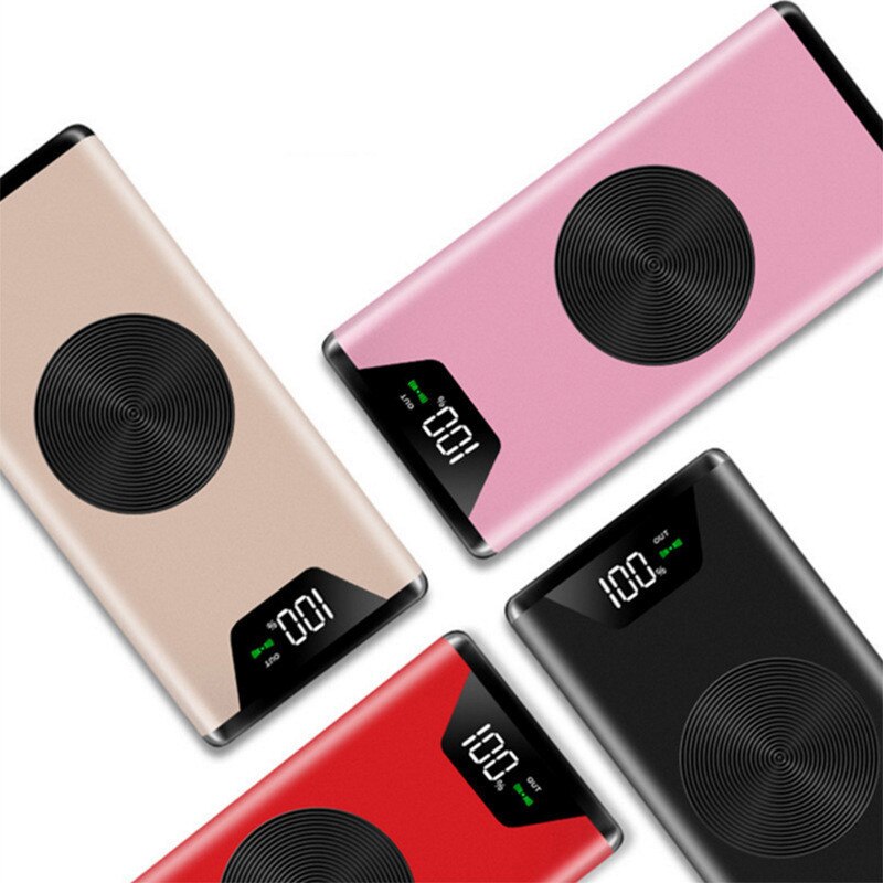 30000Mah Draadloze Oplader Power Bank Draagbare Oplader Draadloze Externe Batterij Power Bank Voor Smartphones