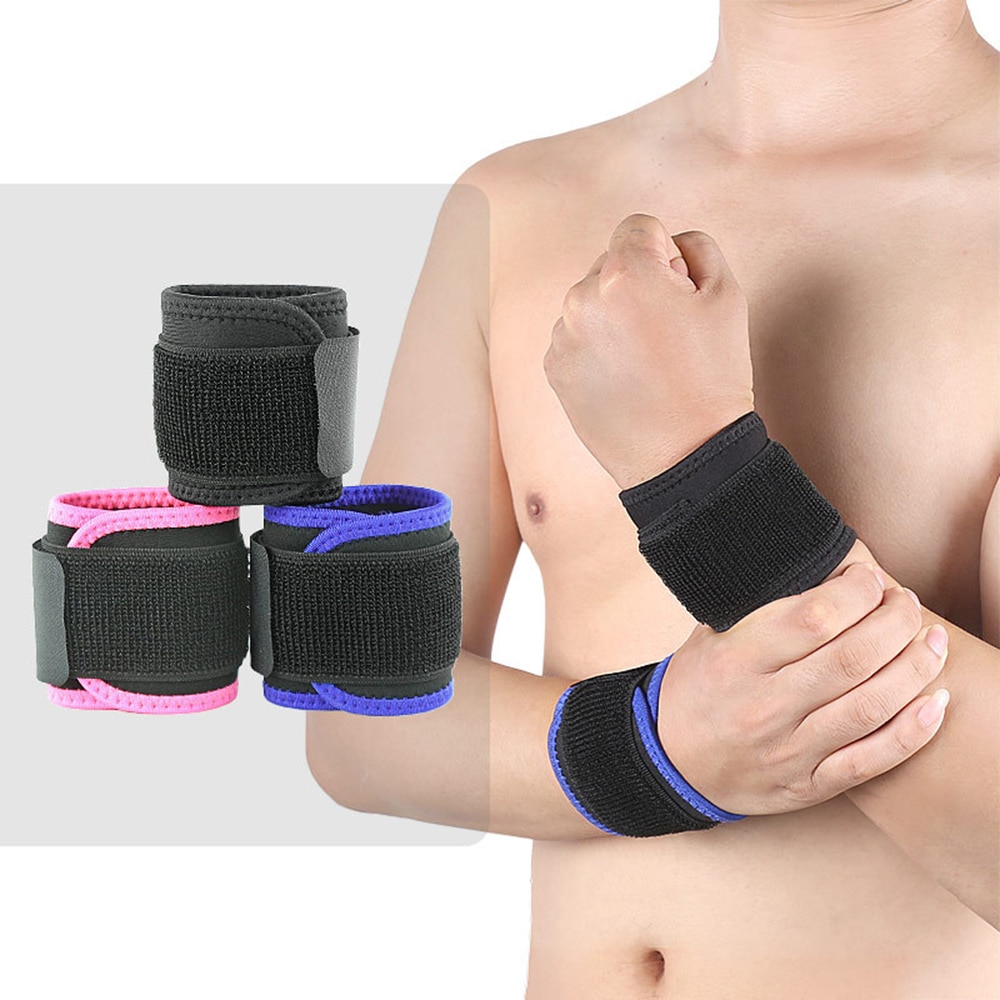 1PCS Verstelbare Polsband Elastische Ademend Pols Wraps Bandages Fitness Brace Polssteun Sport Band Wraps Bandage Bracers