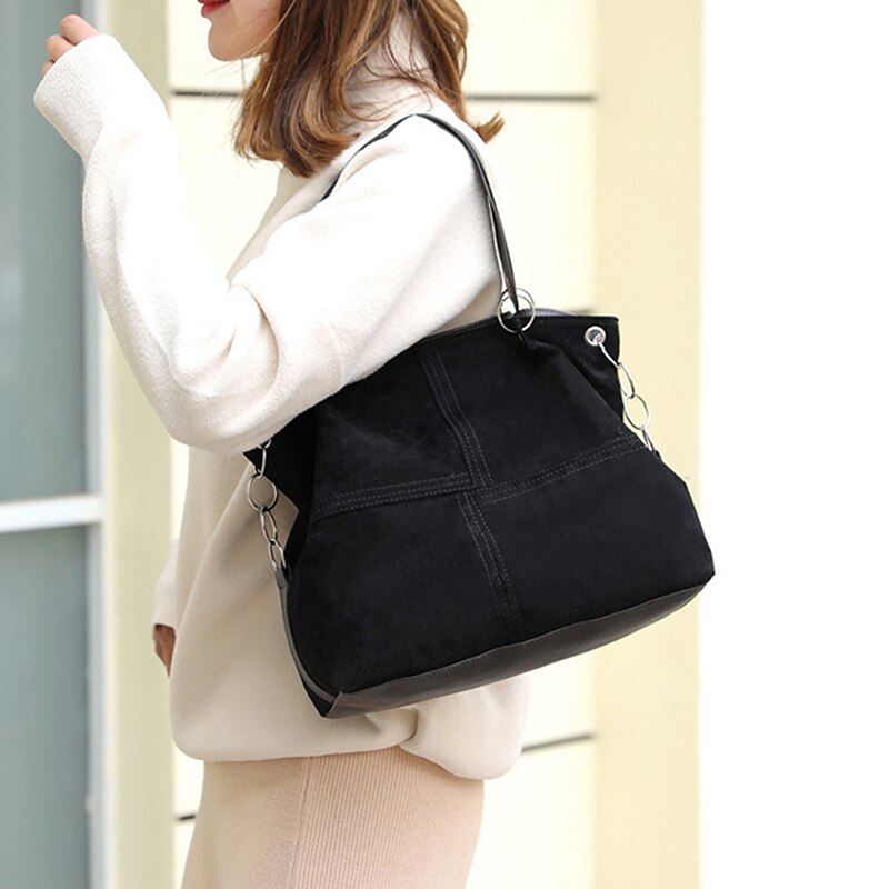 Top Handvat Tassen Vrouwen Schoudertas Vrouwelijke Grote Tote Zachte Corduroy Lederen Crossbody Messenger Bag Voor Vrouwen Bolsa femenina