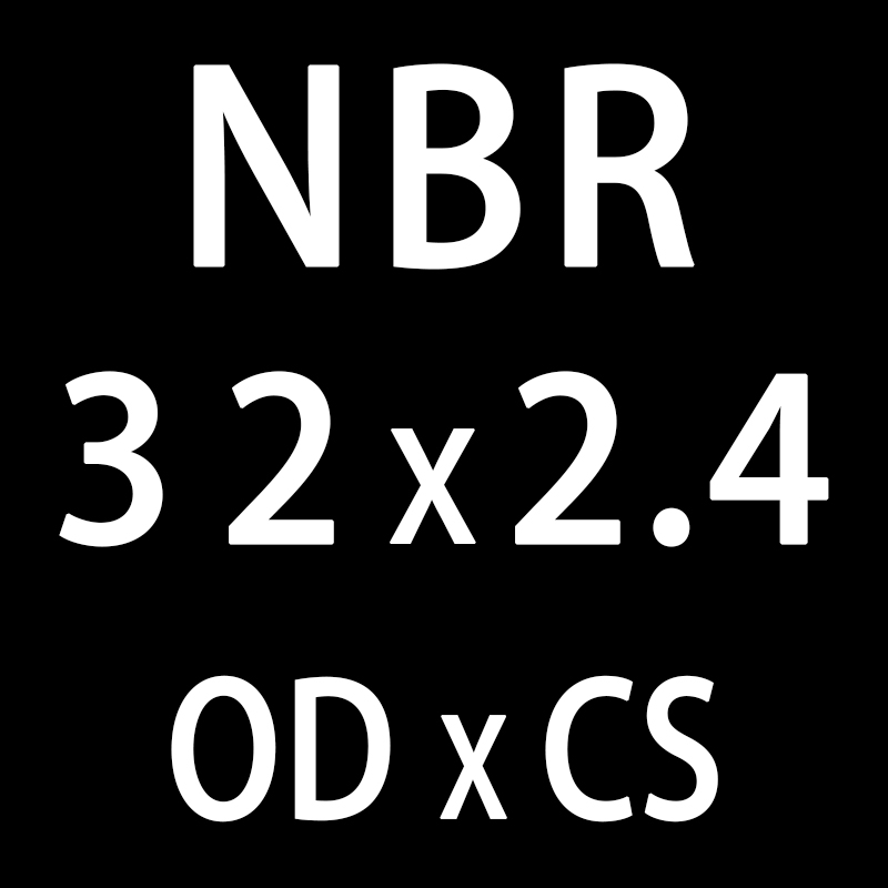 20 teile/los Gummi Ring Schwarz NBR Abdichtung O-Ring 2,4mm Dicke OD31/32/33/34 /35/36/37/38/40mm O Ring Dichtung Dichtung Öl Ring Unterlegscheibe: OD32mm
