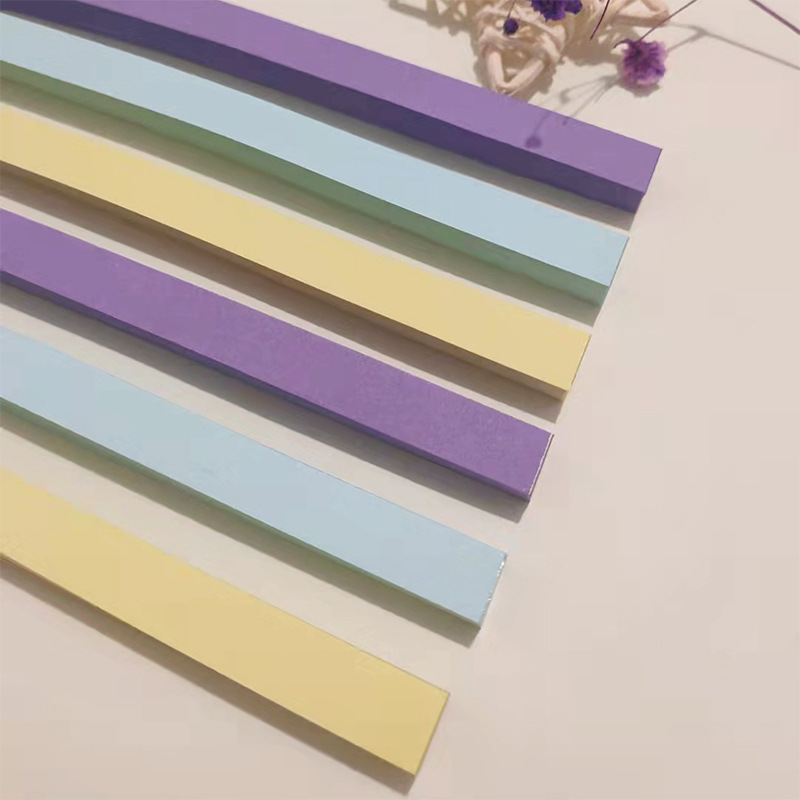 540 hojas de tiras de papel de Origami Stars, papel plegable de 27 colores, colorido, doble cara, estrella de la suerte, Origami DIY, artes hechas a mano, decoración del hogar: Chocolate