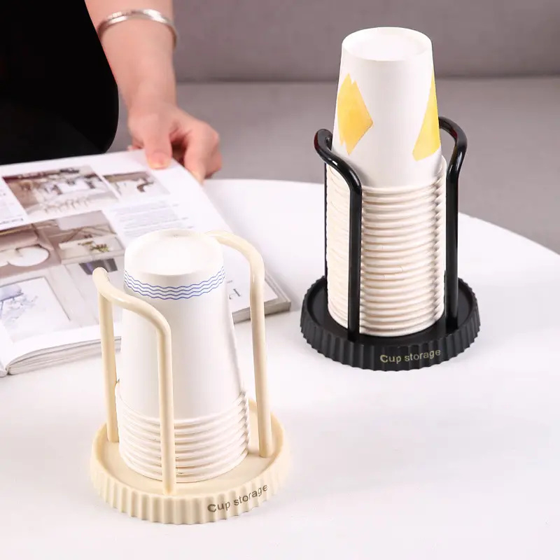Plastic Beker Opslag Houder Ponsvrij Water Thee Kopjes Dispenser Rack Koffiemok Display Stand Plank Thuis Desktop Organizer Decor